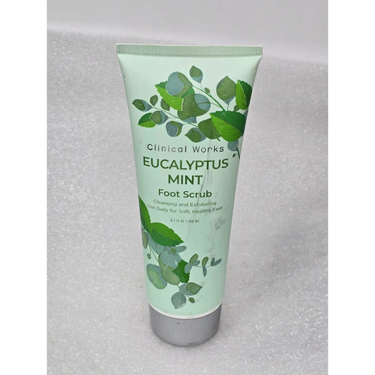 Clinical Works Eucalyptus Mint Foot Scrub Cleansing & Exfoliating For Soft Feet