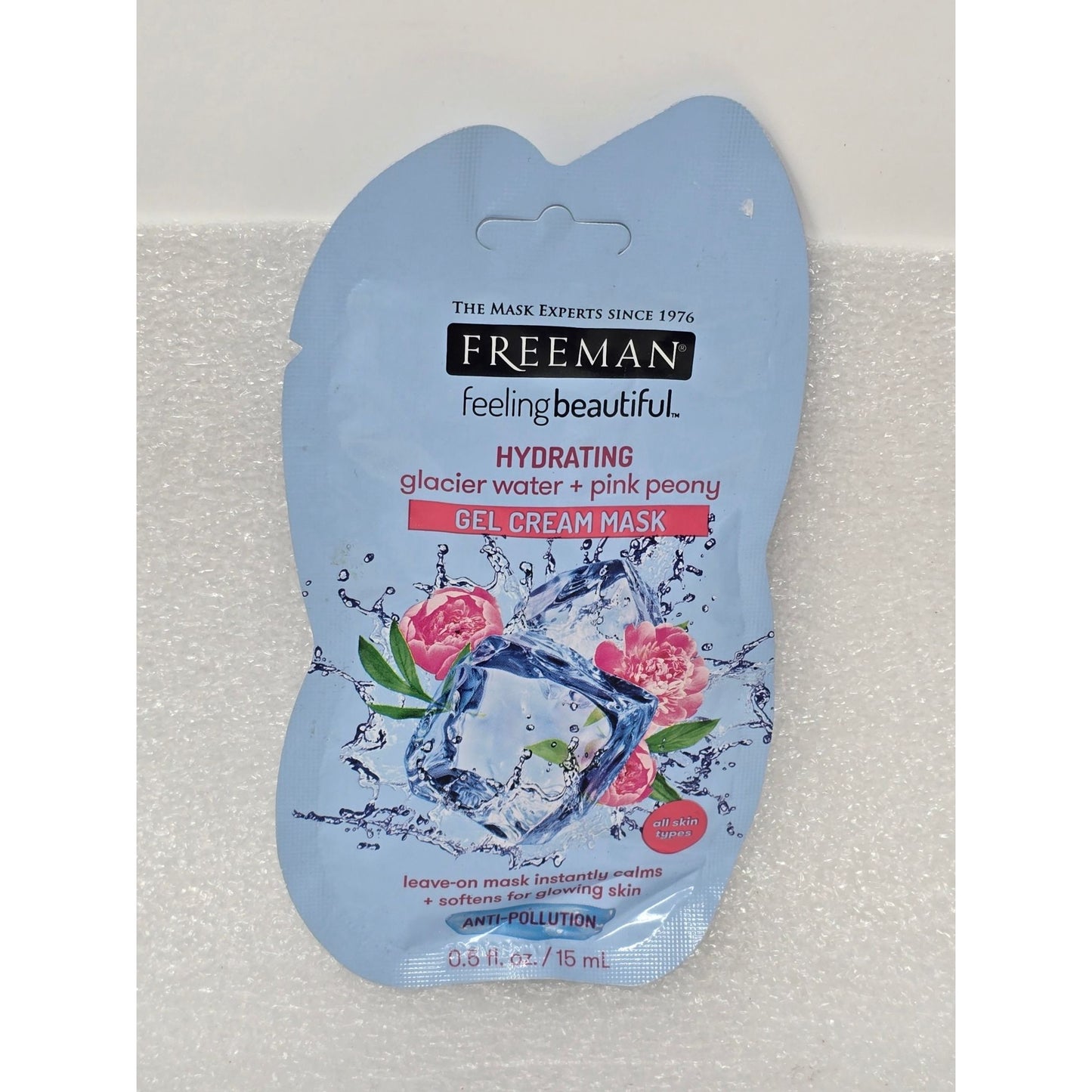 Freeman Hydrating Glacier Water & Pink Peony Gel Cream Mask 15ml