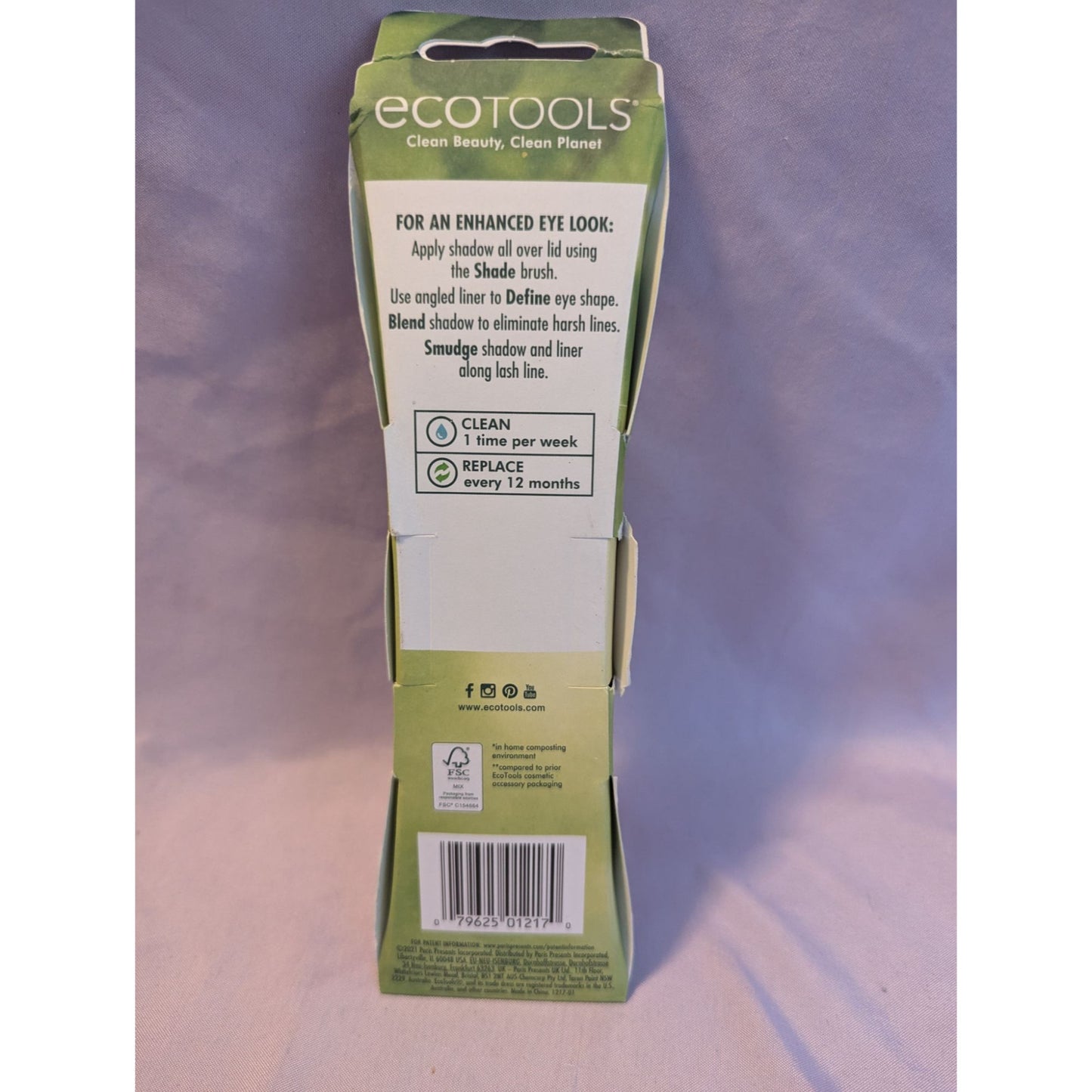Ecotools Enhancing Eye Set With 4 Brush Heads Eco-Friendly Packaging