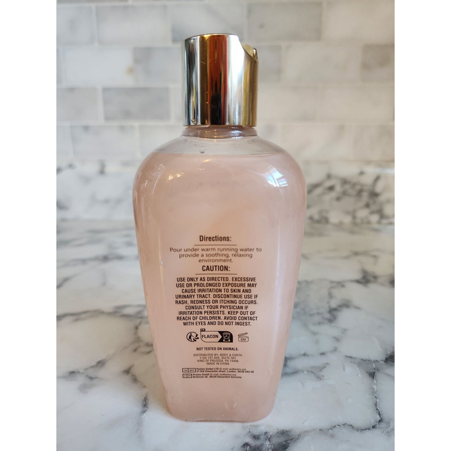Spa Luxetique Rose Bubble Bath Enriched With Shea Butter 7.9 Fl Oz Bottle