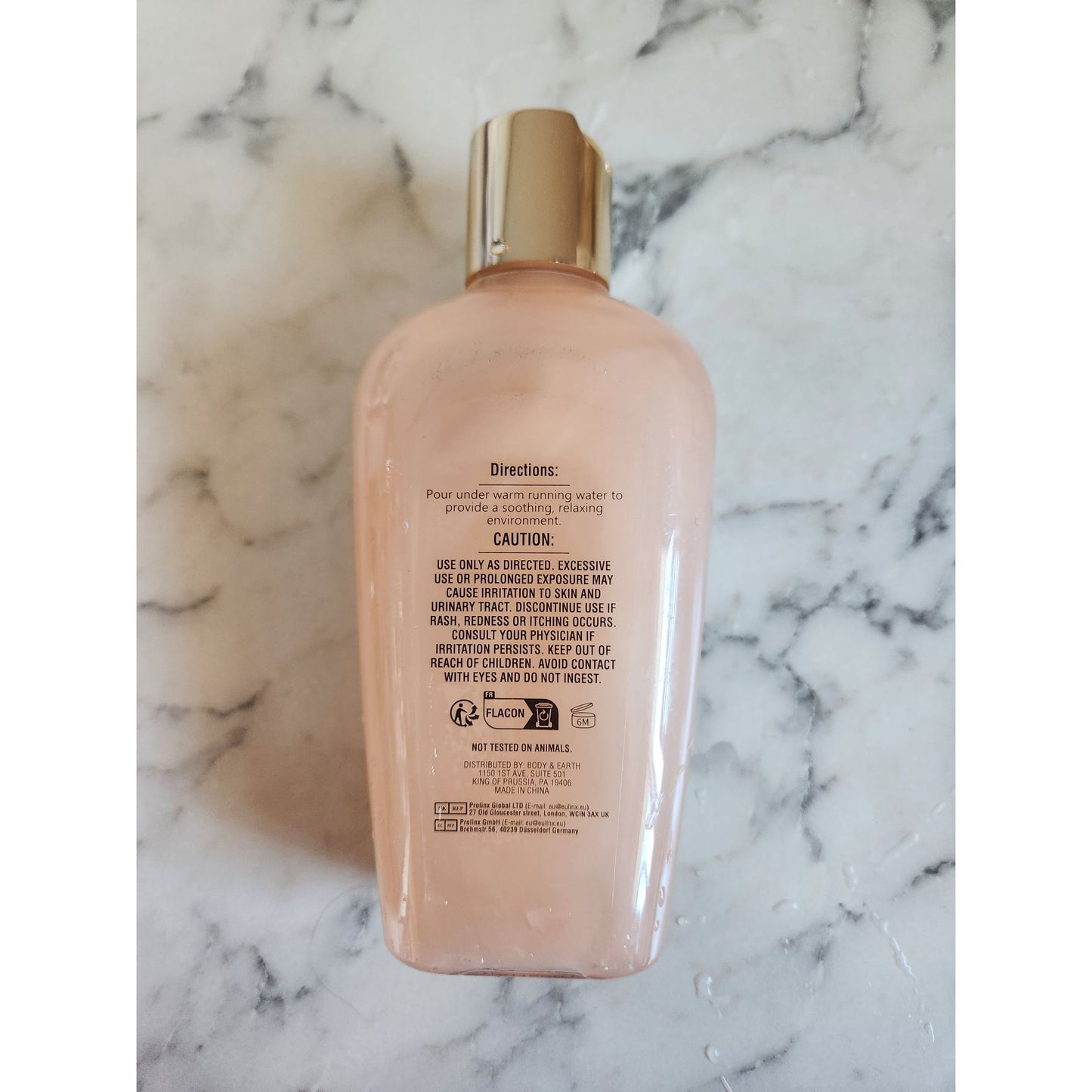 Spa Luxetique Rose Bubble Bath Enriched With Shea Butter 7.9 Fl Oz Bottle