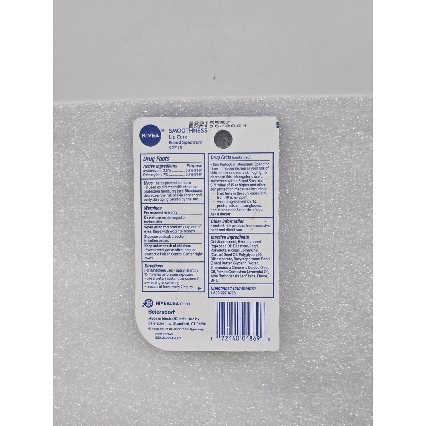 Nivea All-Day Nourishing Moisture Lip Care Balm SPF 15 Avocado & Jojoba 2-Pack