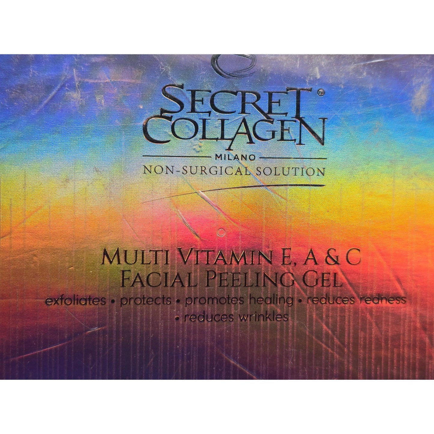 Secret Collagen Multi Vitamin E A & C Facial Peeling Gel Organic Anti-Aging E
