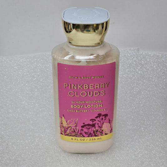 Bath & Body Works Pinkberry Clouds 24-Hour Moisture Body Lotion Shea Butter