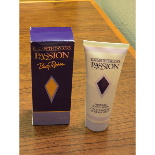 Elizabeth Taylors Passion Perfumed Body Lotion 3.3 Fl Oz New In Box Body Riches