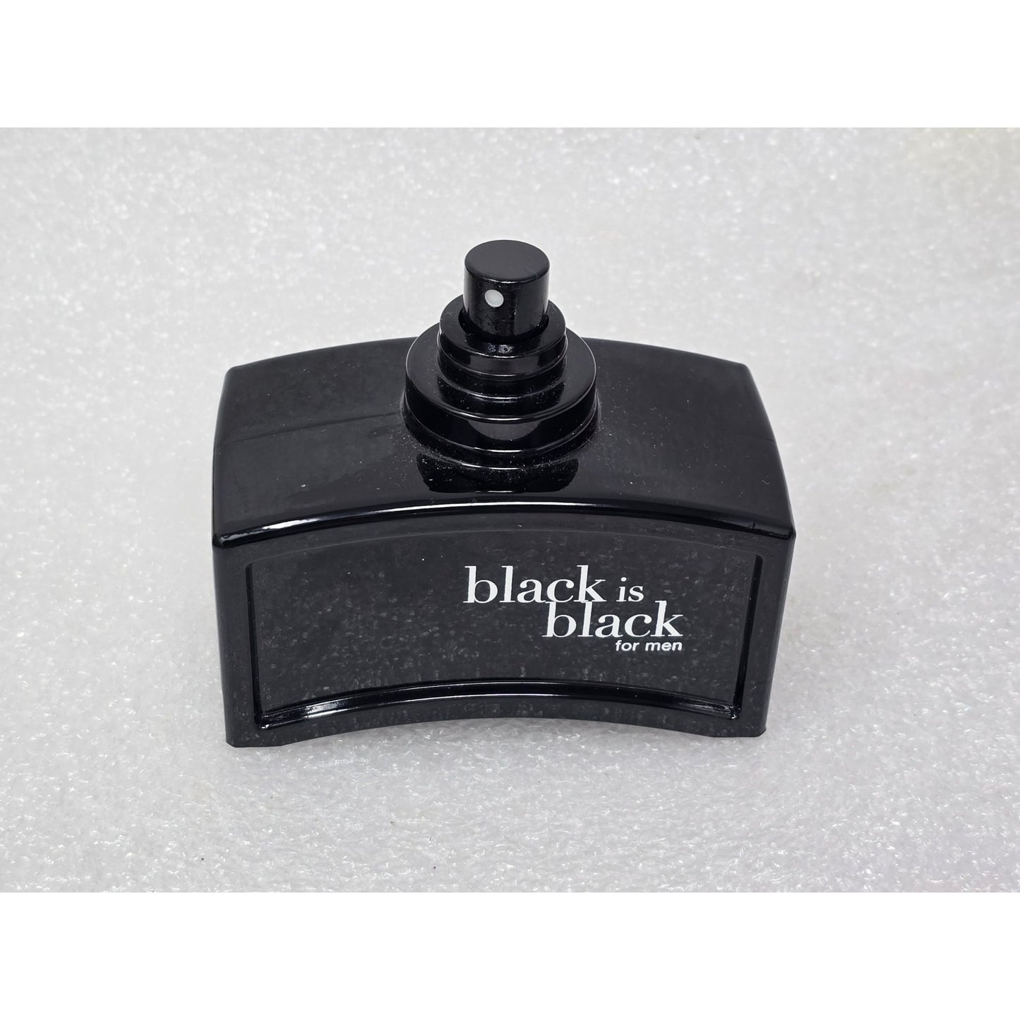 Nu Parfums Black Is Black For Men Eau De Toilette Cologne 3.4 oz Missing Cap