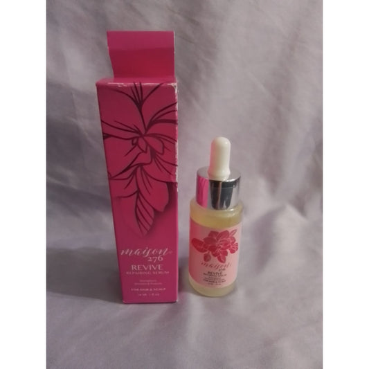 Maison 276 Revive Repairing Serum 1 Oz With Rose & Jasmine Oils For Hair & Scalp