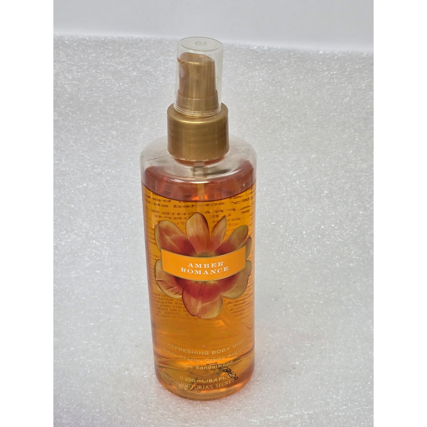 Victoria's Secret Garden Amber Romance Refreshing Body Mist 8.4 Oz Black Cherry