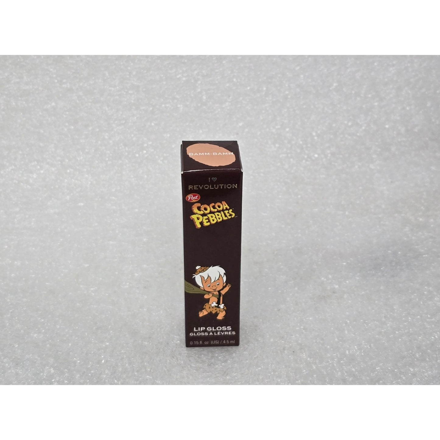 I Heart Revolution Cocoa Pebbles Lip Gloss Bamm-Bamm 0.15 Fl Oz New In Box