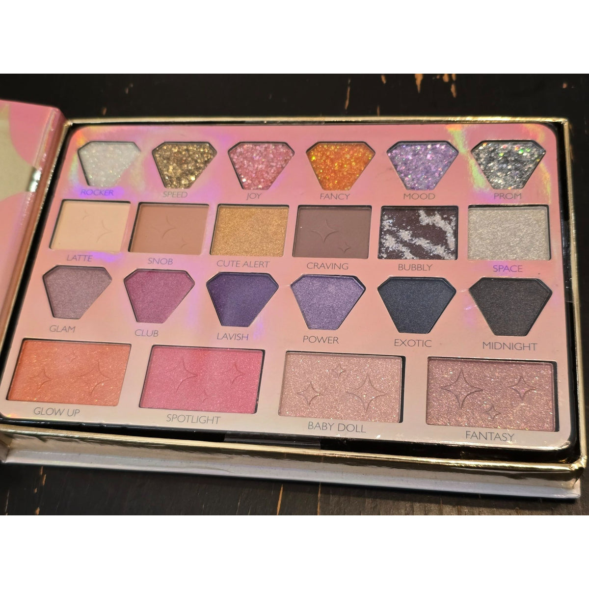 Smoke & Mirrors Star Gazing 22 Pc Face Eye Palette Eyeshadow Blush Glitter