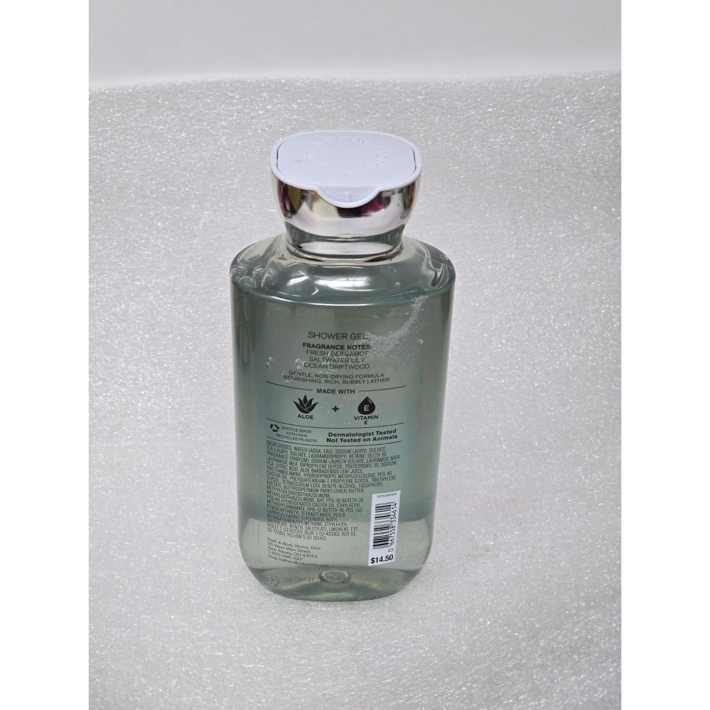 Bath & Body Works Endless Sea Shower Gel Aloe & Vitamin E 10 Fl Oz