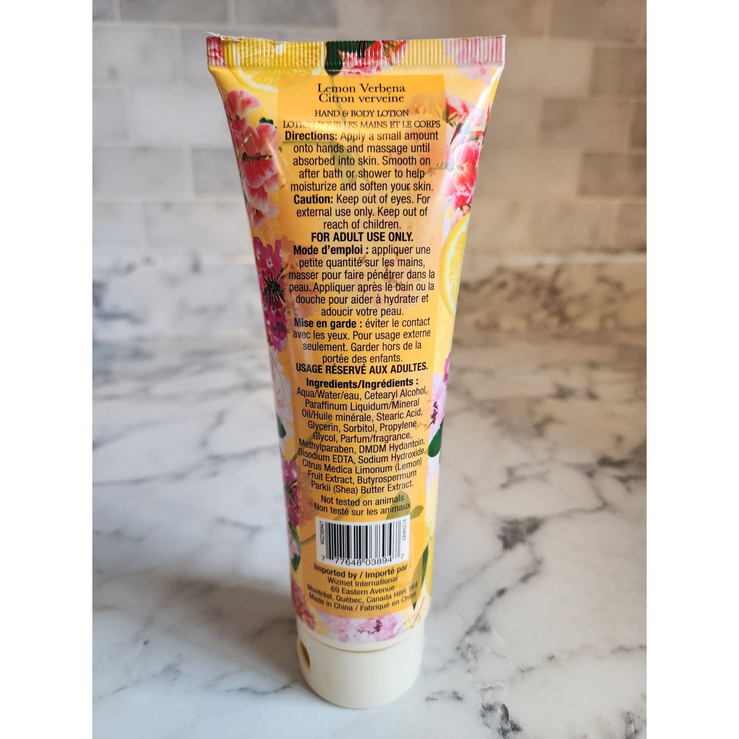 Orchard & Vine Lemon Verbena Hand & Body Lotion 6 Fl Oz Sealed Tube