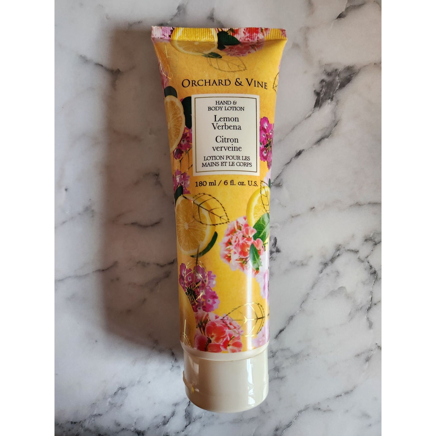 Orchard & Vine Lemon Verbena Hand & Body Lotion 6 Fl Oz Sealed Tube