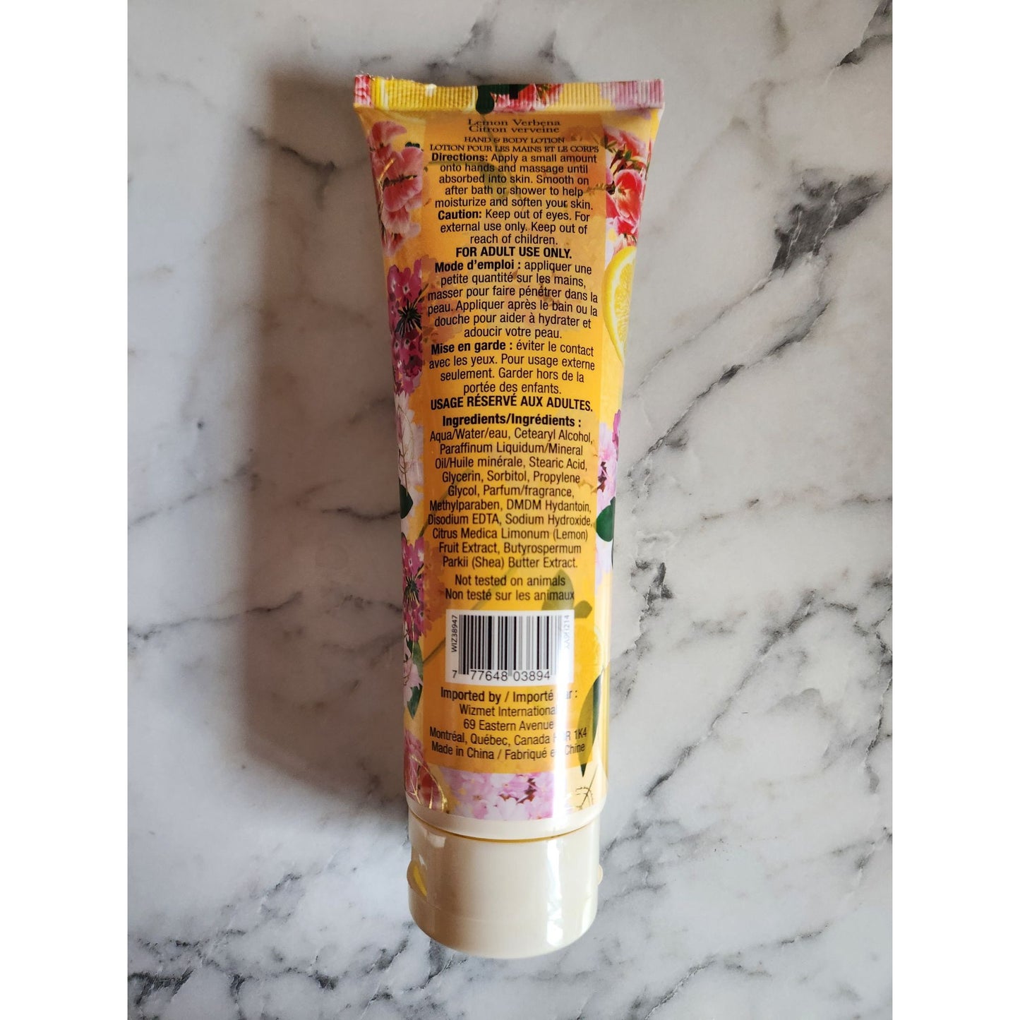 Orchard & Vine Lemon Verbena Hand & Body Lotion 6 Fl Oz Sealed Tube