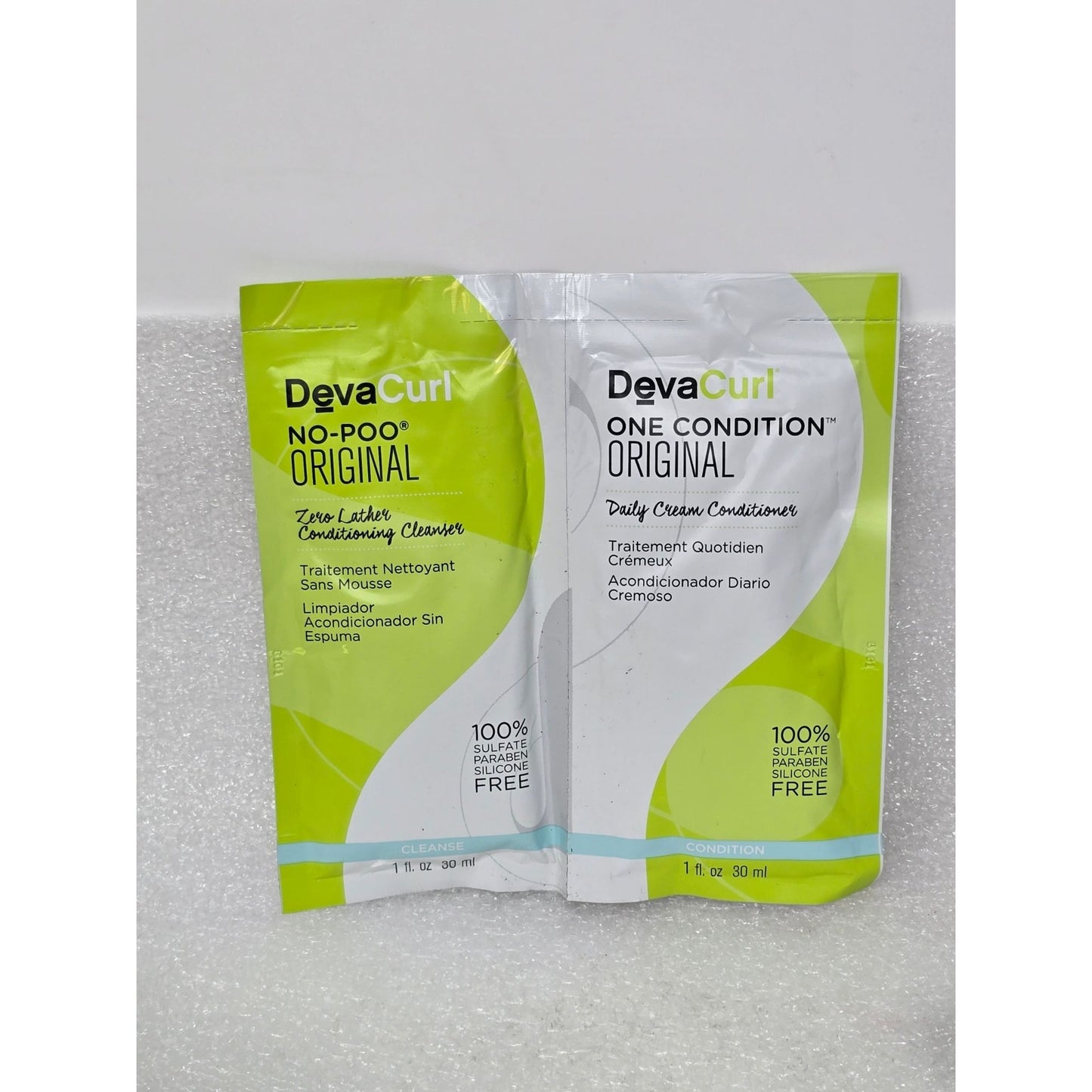 DevaCurl No-Poo Original & One Condition Conditioner Original Travel Duo Sample