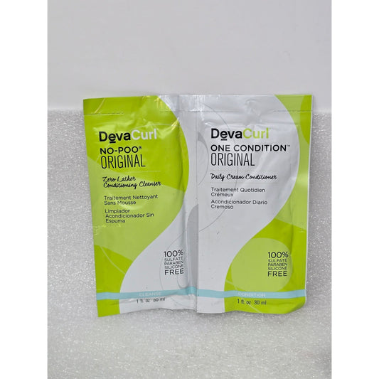 DevaCurl No-Poo Original & One Condition Conditioner Original Travel Duo Sample