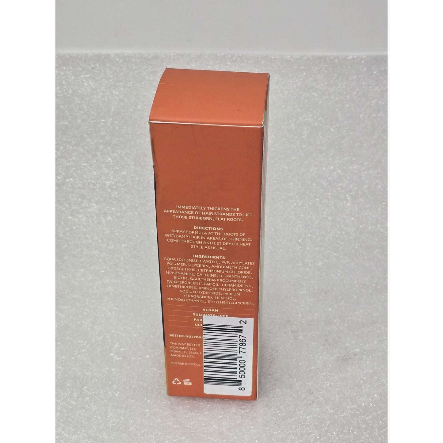 Better Not Younger Lift Me Up Hair Thickener 6 Fl Oz For Thinning Hair Vegan