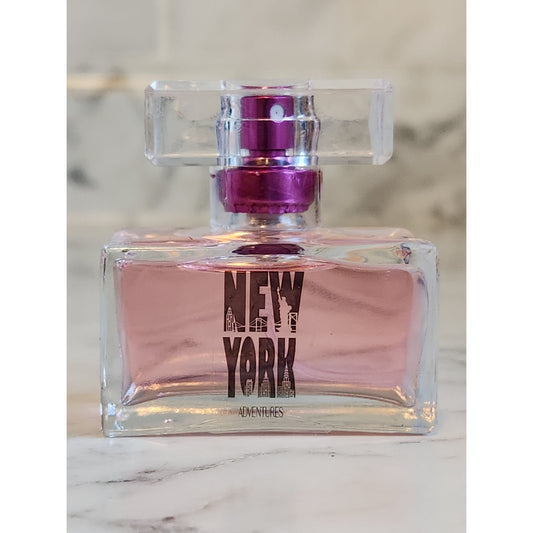 New York Adventures Eau De Parfum Perfume Glass Bottle Pink