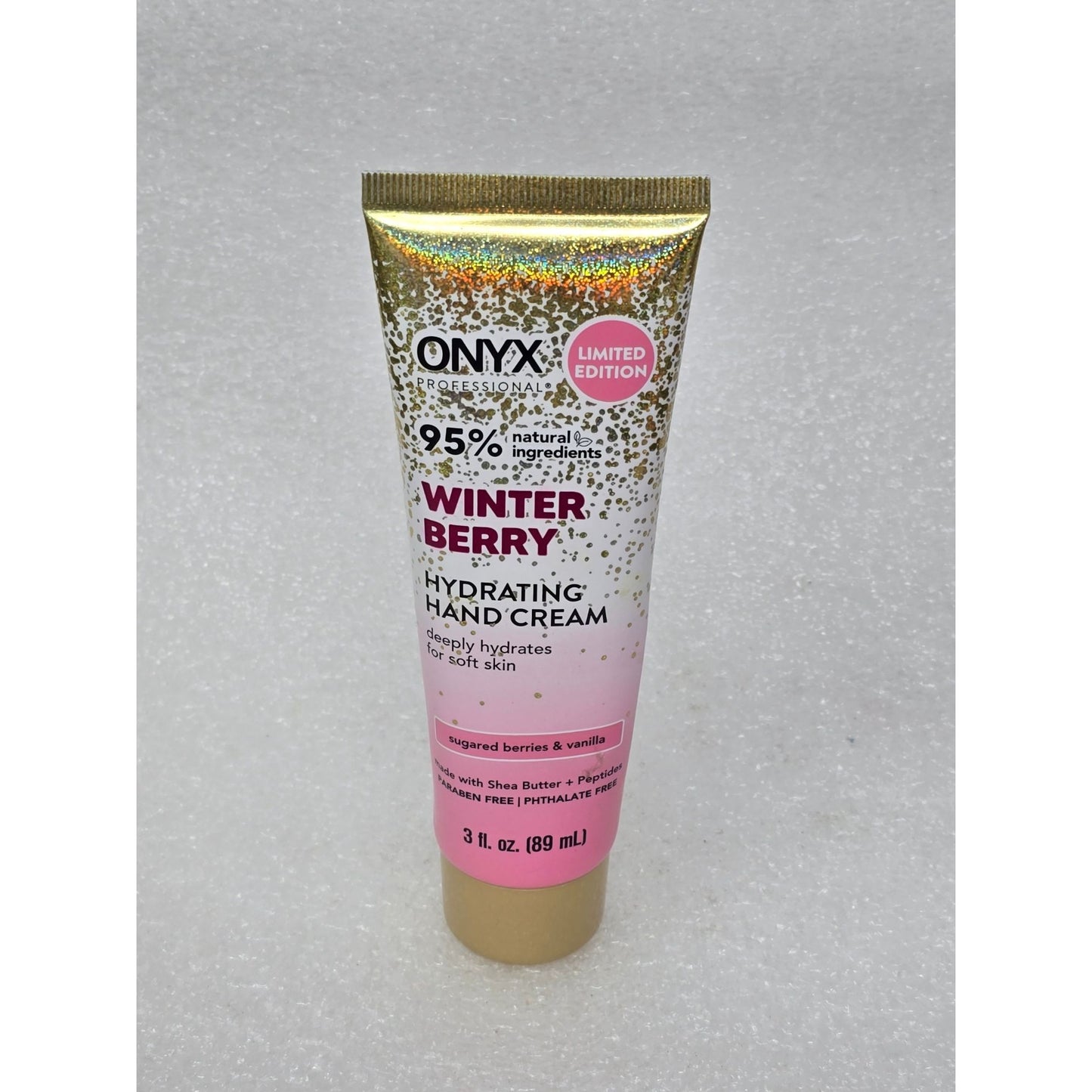 Onyx Professional Limited Edition Winter Berry Hydrating Hand Cream 3 Fl Oz