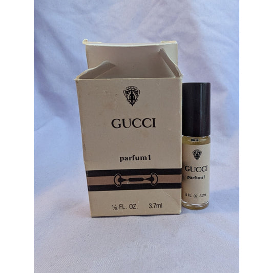 Vintage Scannon Gucci Parfum 1 Mini 1/8 Oz Perfume With Original Box