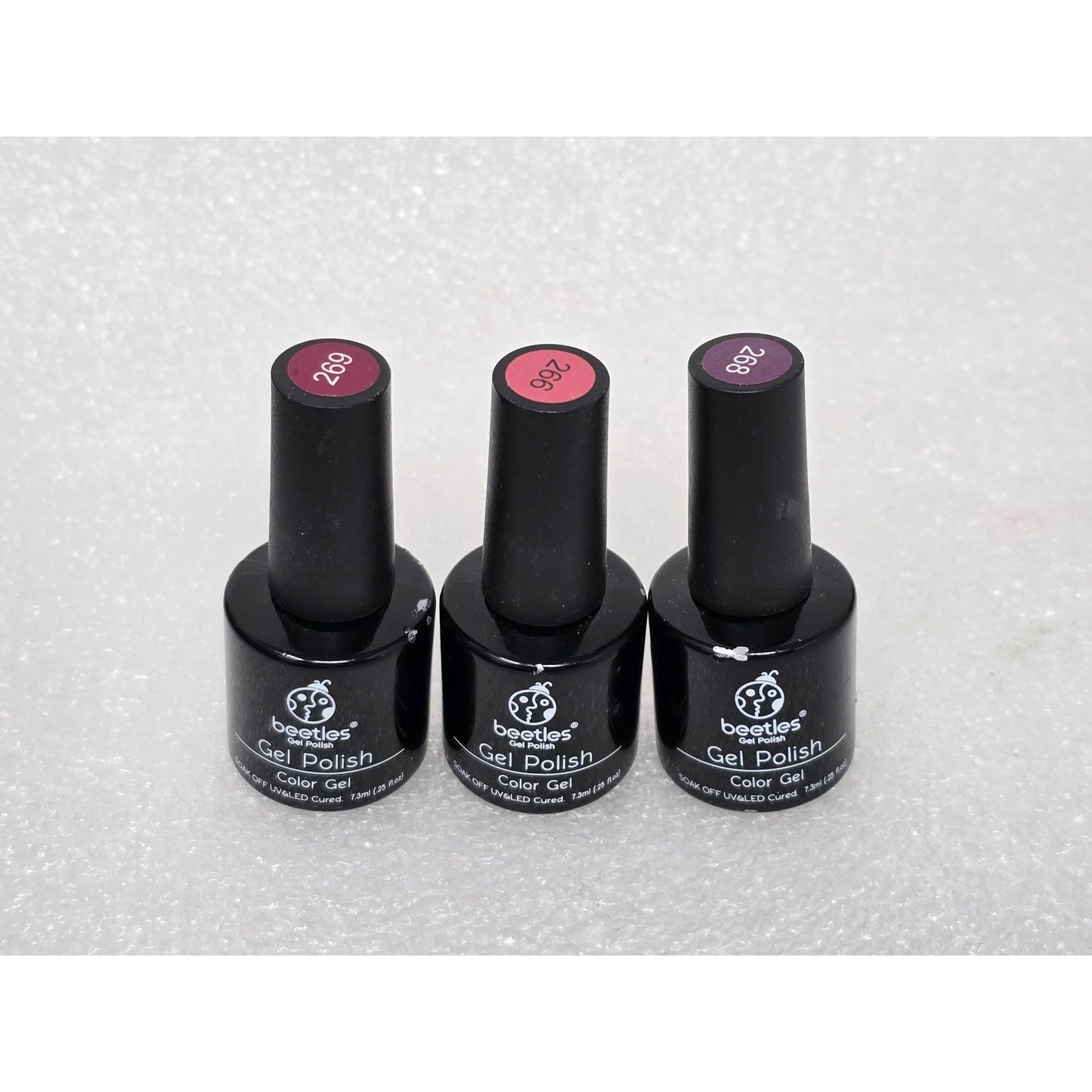 Beetles Gel Nail Polish Set Of 3 Nail Colors 266, 268, 269 Long-Lasting