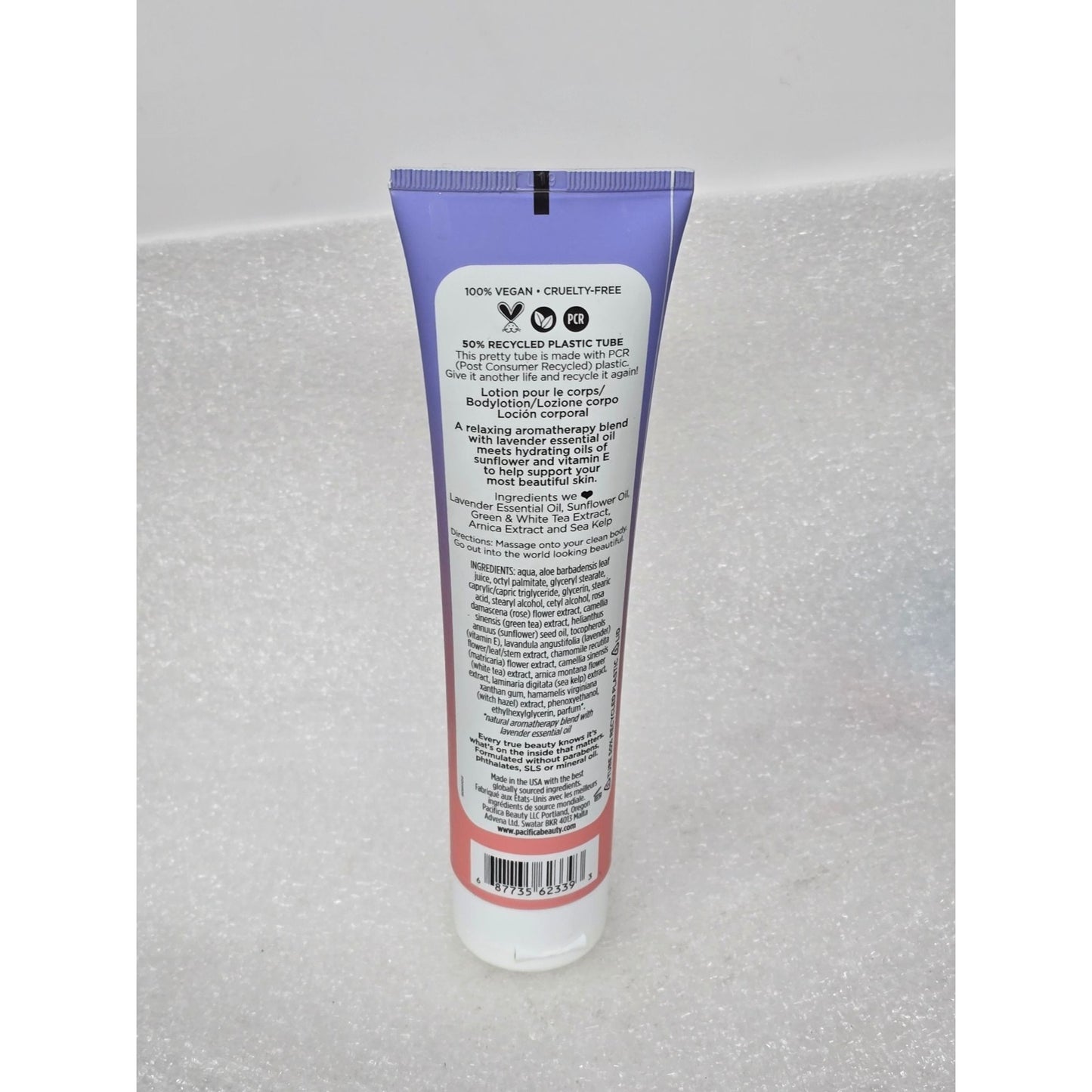 Pacifica Lavender Moon Body Lotion Lavender Rose & Chamomile Aromatherapy Blend