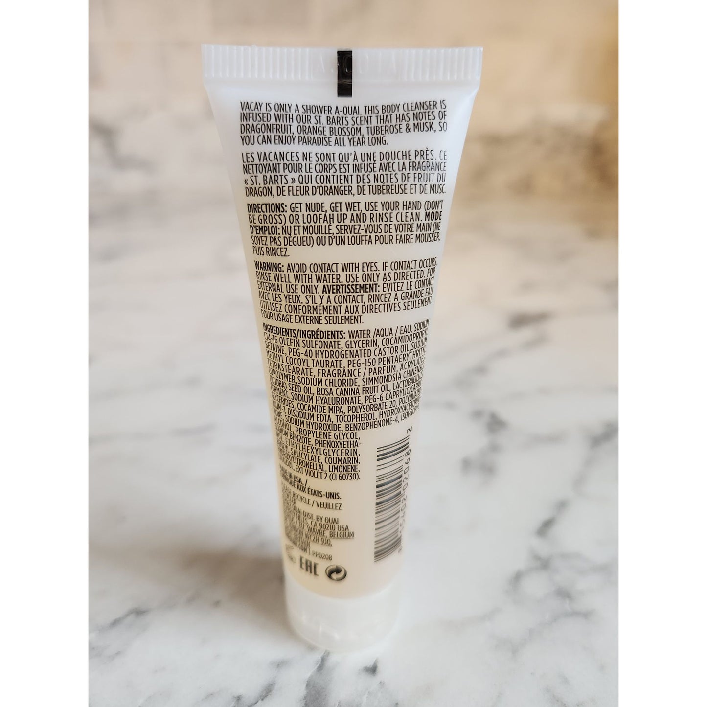 Ouai St. Barts Body Cleanser 1 Fl. Oz/30 Ml Travel Size