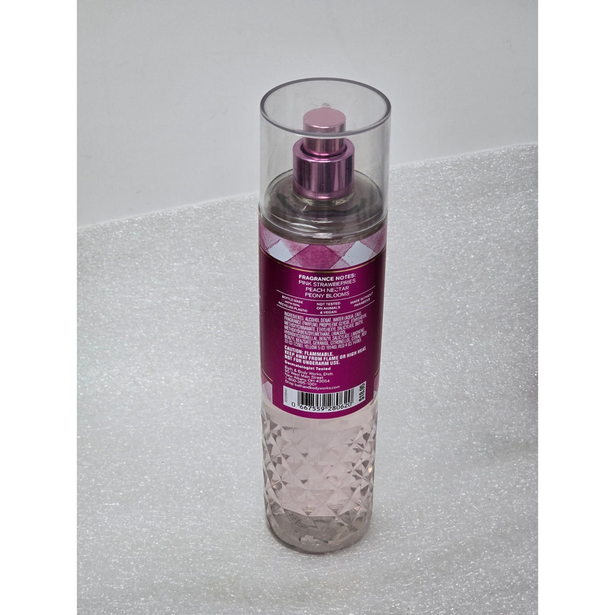 Bath & Body Works Gingham Gorgeous Fine Fragrance Mist Pink Strawberries Peach