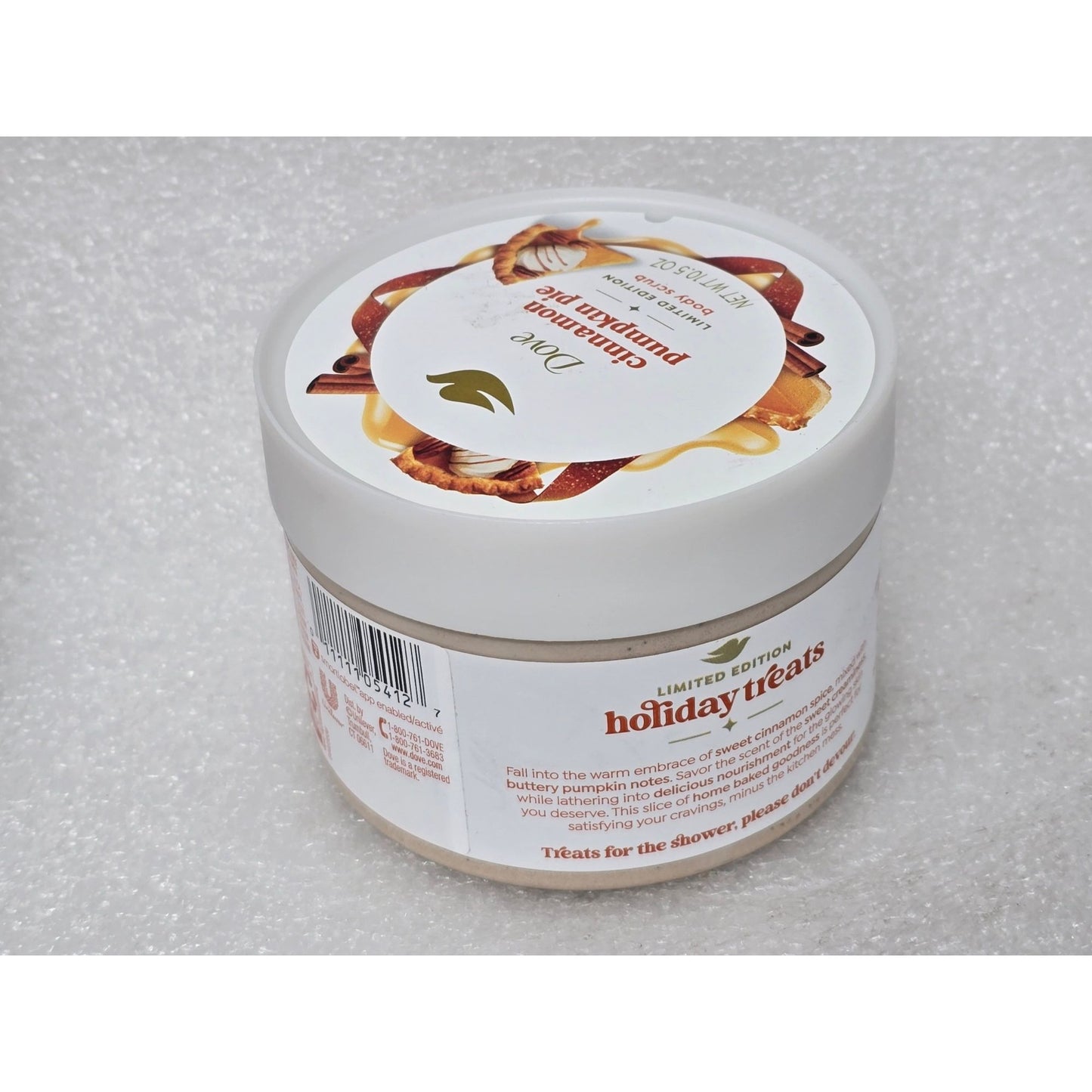 Dove Cinnamon Pumpkin Pie Body Scrub 10.5 Oz Limited Edition Holiday Treats