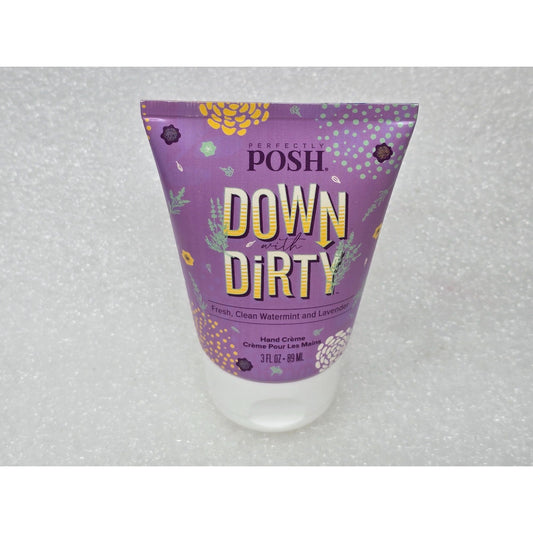 Perfectly Posh Down With Dirty Hand Creme 3 Fl Oz Tube Vegan & Paraben Free