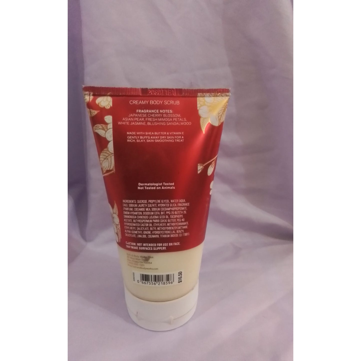 Japanese Cherry Blossom Creamy Body Scrub 8 Oz Bath & Body Works