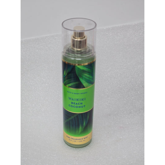 Bath & Body Works Waikiki Beach Coconut Fine Fragrance Mist 8 Oz Tropical Scent