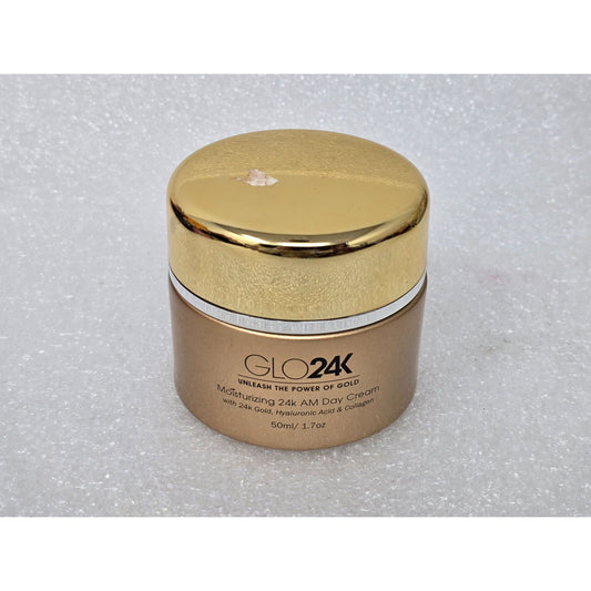 GLO 24K Moisturizing 24K AM Day Cream With Hyaluronic Acid & Collagen 50ml 1.7oz