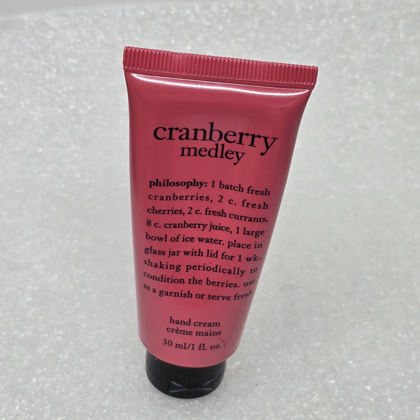 Philosophy Cranberry Medley Hand Cream 30 ml 1 oz Tube