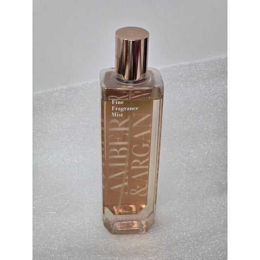 Bath & Body Works Amber & Argan Fine Fragrance Mist 8 Fl Oz Rare Discontinued