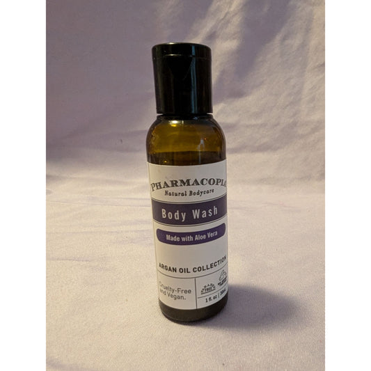 Pharmacopia Argan Oil Body Wash 1 Fl Oz - Travel Size Vegan Aloe Vera