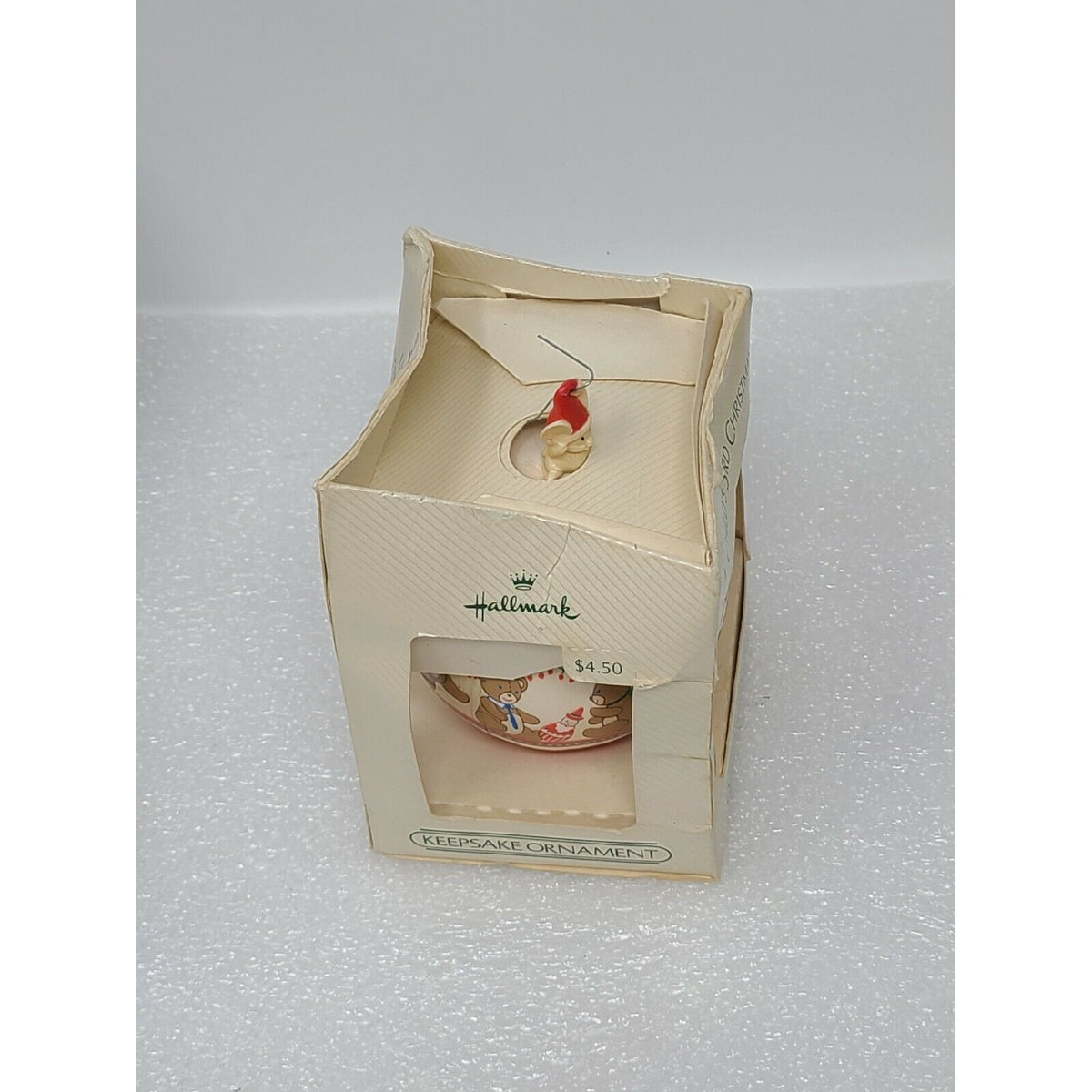 1984 Hallmark Keepsake Unbreakable Satin Ornament A Child's 3rd Christmas