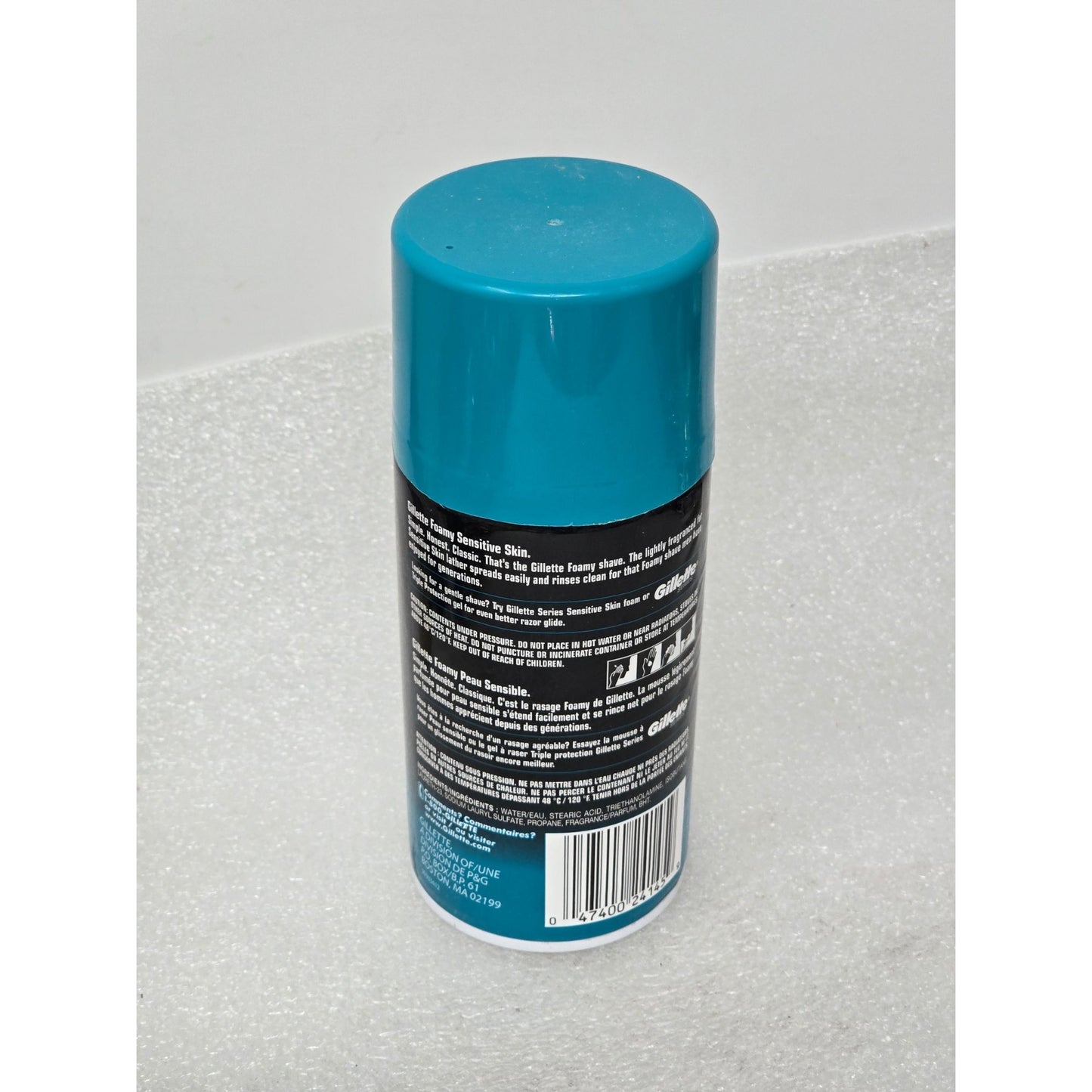 Gillette Foamy Shave Foam Sensitive Skin Comfort Glide Formula 11 Oz