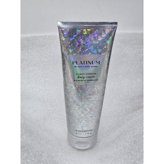 Bath & Body Works Platinum Ultimate Hydration Body Cream 8 Oz 48-Hour Moisture