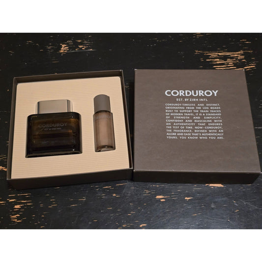 Corduroy By Zirh Intl Mens Fragrance Gift Set Cologne Spray & After Shave Balm
