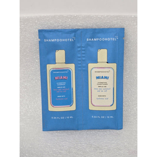 Shampoo Hotel Miami Hydrating Shampoo & Conditioner Sample Set 0.34 Oz Each