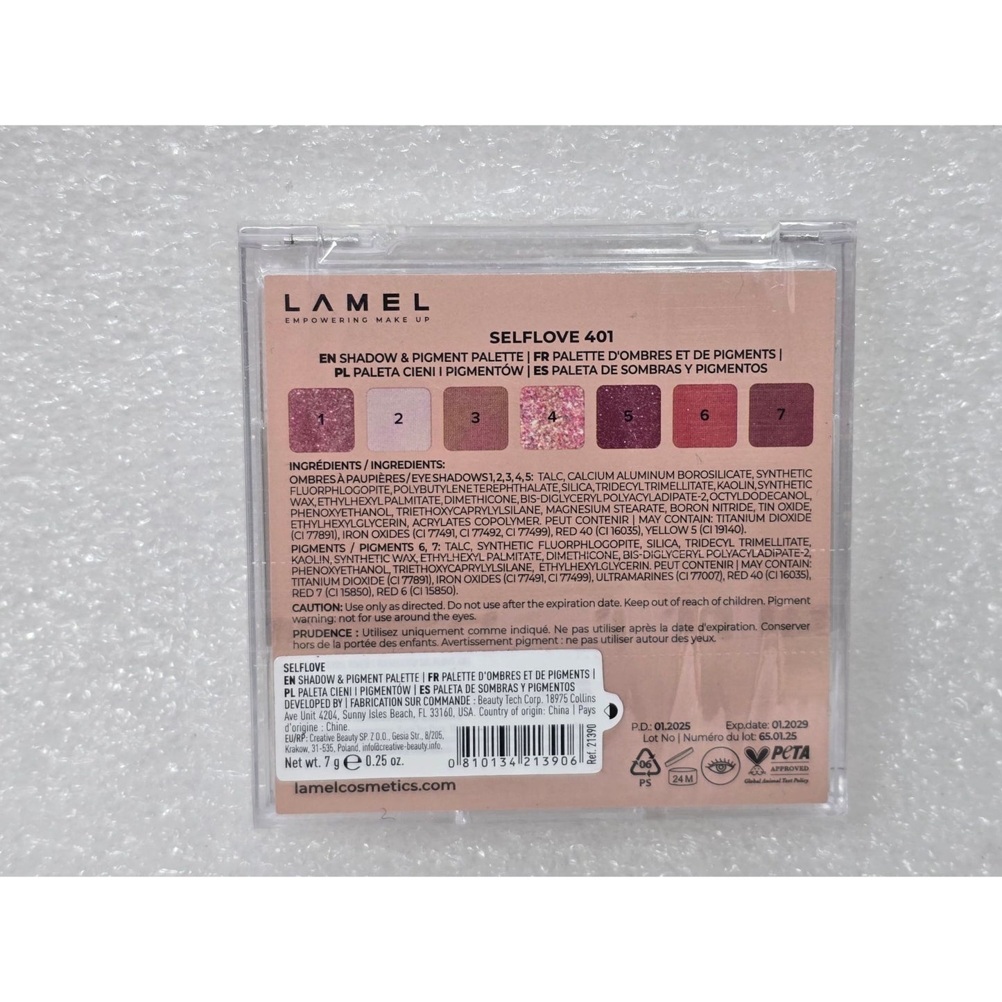 Lamel Self Love 401 Shadow & Pigment Palette Professional Makeup Eyeshadow Kit