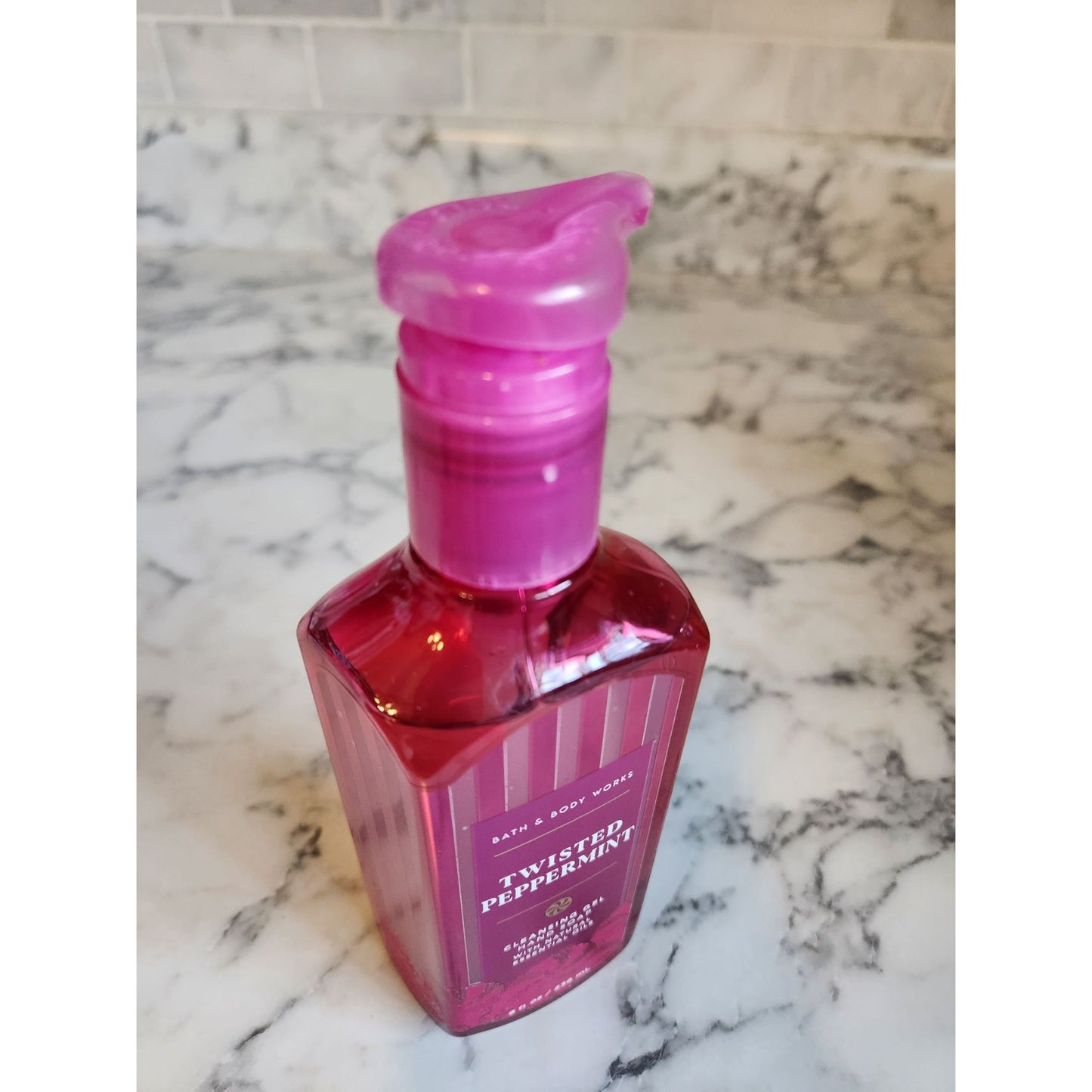 Bath & Body Works Twisted Peppermint Cleansing Gel Hand Soap 8 Fl Oz