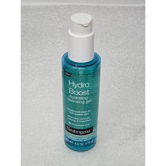 Neutrogena Hydro Boost Hydrating Cleansing Gel 6 Oz With Hyaluronic Acid