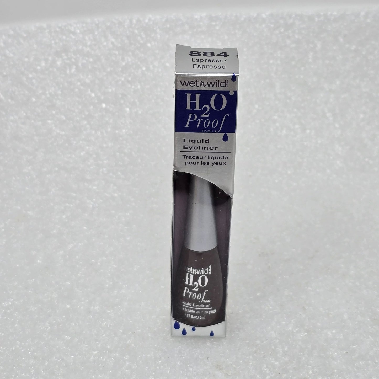 Wet N Wild H2O Proof Liquid Eyeliner 884 Espresso Waterproof & Long-Lasting