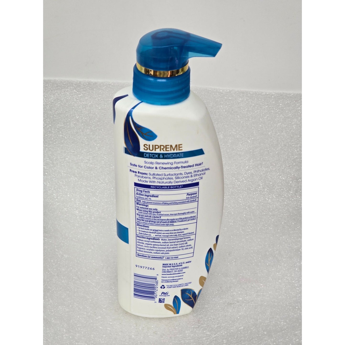 Head & Shoulders Supreme Detox & Hydrate Shampoo With Argan Oil & Coconut Water