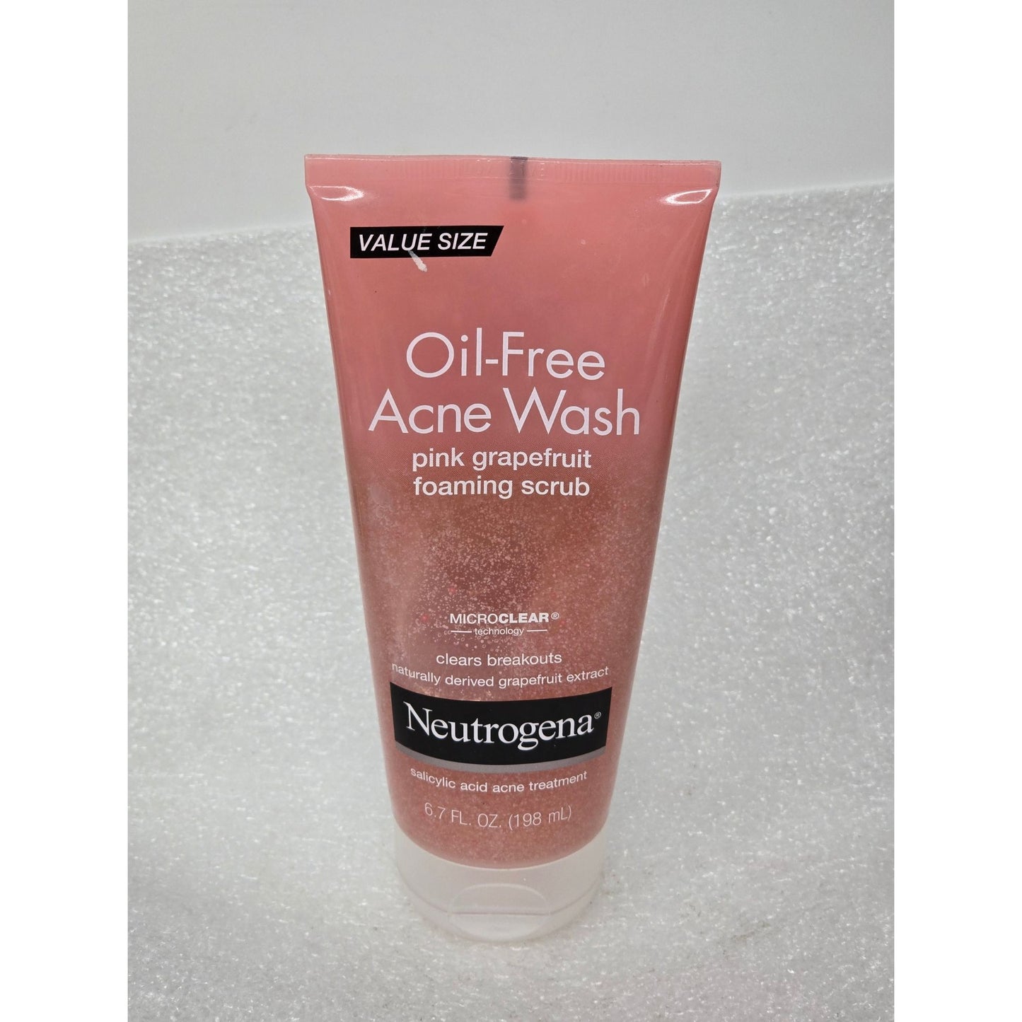Neutrogena Oil-Free Acne Wash Pink Grapefruit Foaming Scrub 6.7 Fl Oz