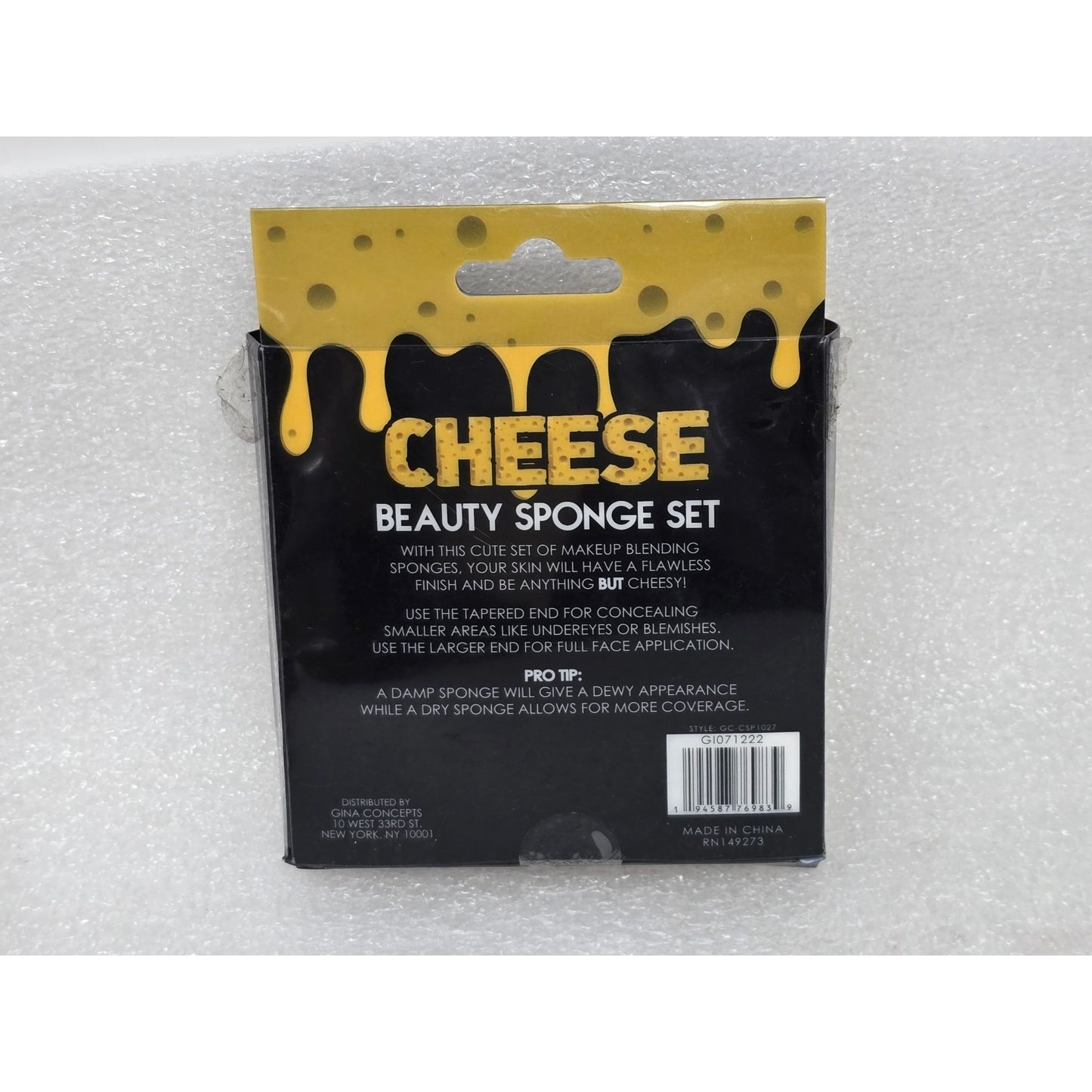 Cheese Beauty Sponge Set For Makeup Application & Blending
