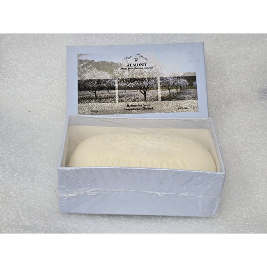 Pure Sapone Almond Moisturizing Soap With Box Pure Vegetable Oil Soap 10.5 oz