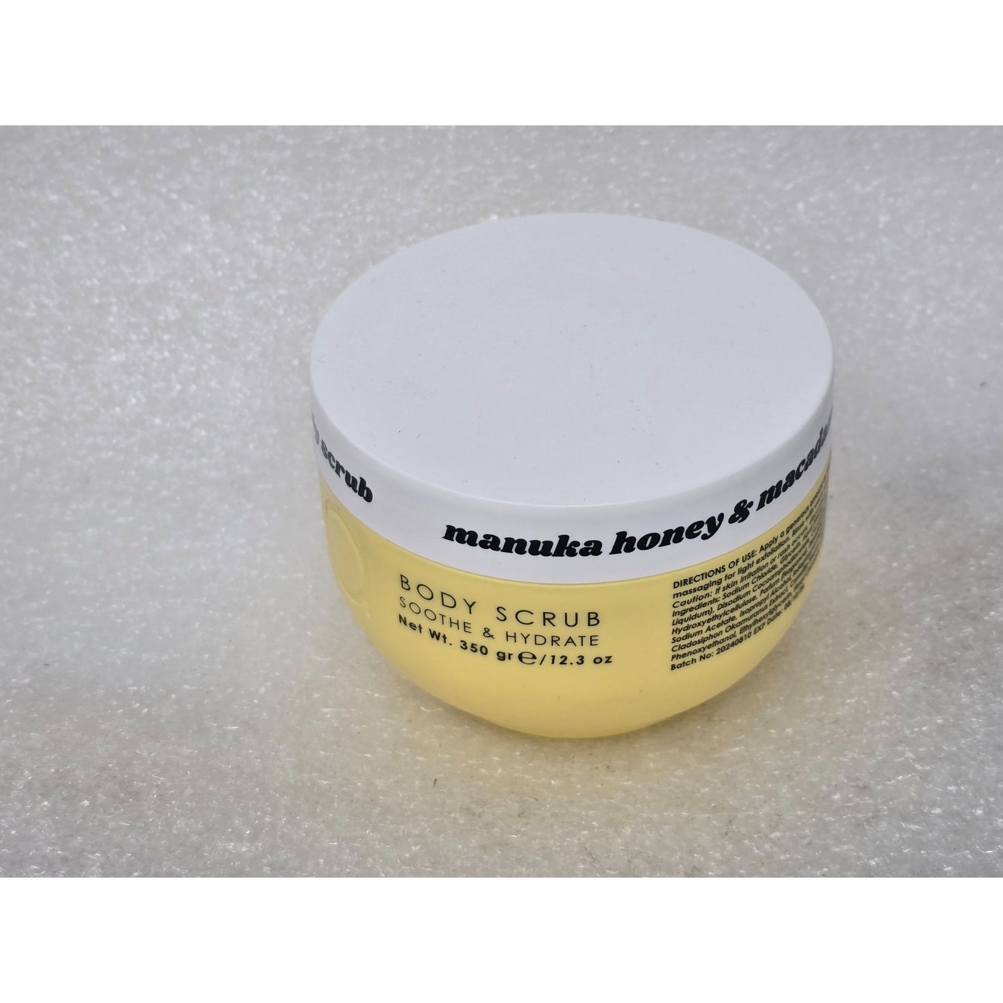 Ciroa Manuka Honey & Macadamia Body Scrub For Smoothing & Hydrating Skin 12.3 oz